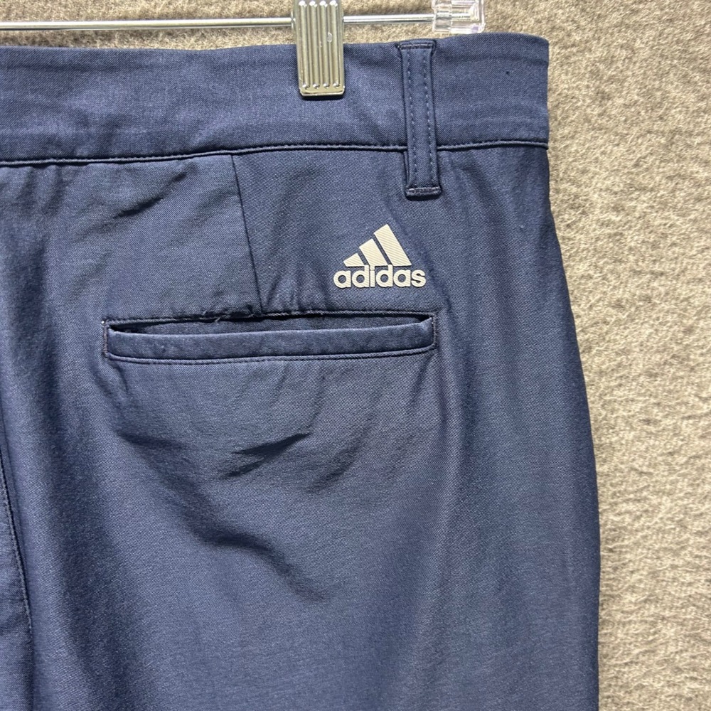 Adidas Mens Golf Pants Navy Blue Straight Leg Flat Front 32x30 RN88387 - Picture 6 of 9